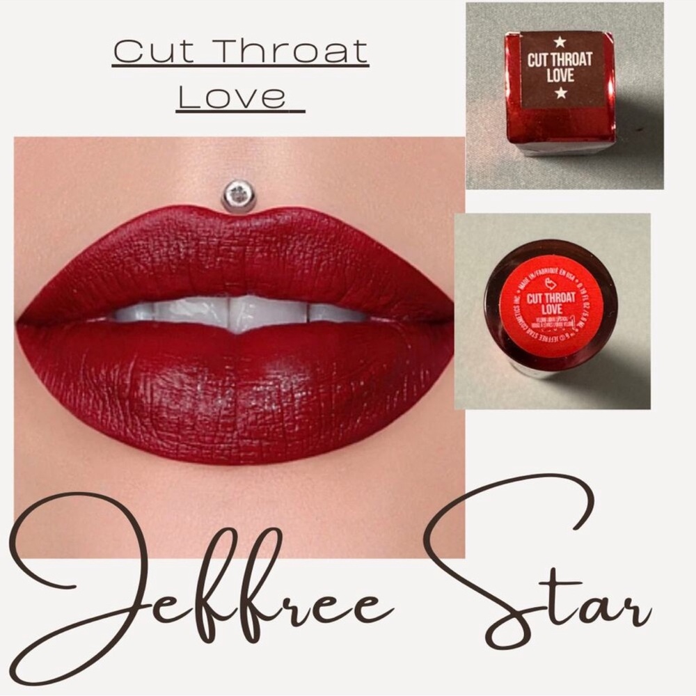 Jeffree Star Cosmetics Velour Liquid Lipstick • Cut Throat Love (Deep Red) • NWB